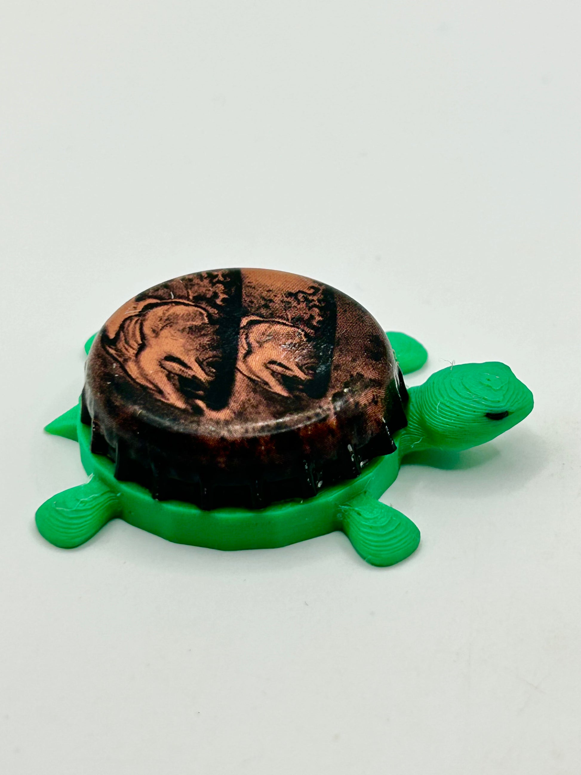 Bell's Double Two Hearted IPA - Bottle Cap Magnet Turtle Shell Shocked Art