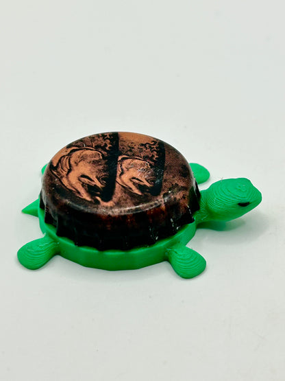 Bell's Double Two Hearted IPA - Bottle Cap Magnet Turtle Shell Shocked Art