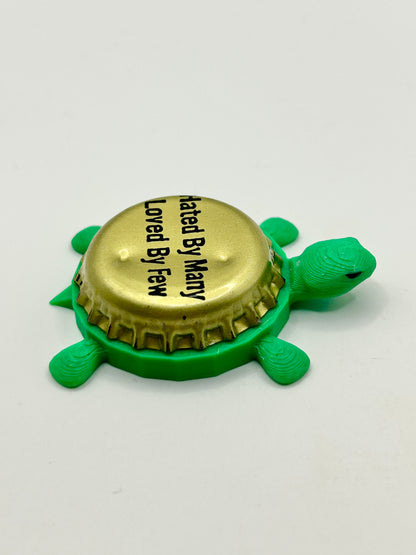 Hated By Many, Loved By Few - Stone Brewing - Bottle Cap Magnet Turtle Shell Shocked Art