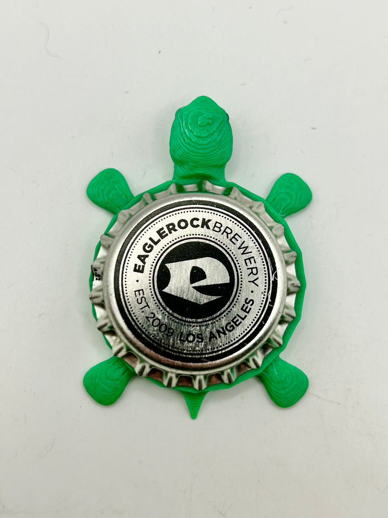 Eaglerock Brewing - Bottle Cap Magnet Turtle Shell Shocked Art