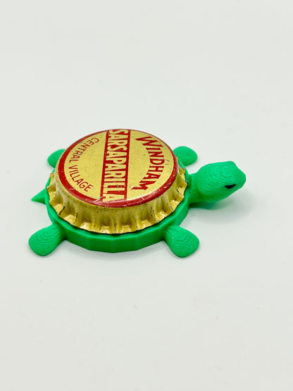 Sarsaparilla (Windham) - Bottle Cap Magnet Turtle Shell Shocked Art