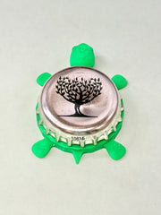 Fever Tree Ginger Beer (Light Pink) - Bottle Cap Magnet Turtle Shell Shocked Art