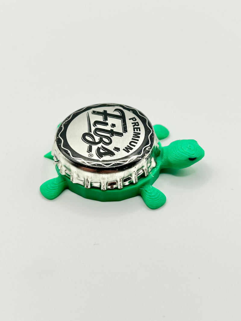 Fitz’s Soda - Bottle Cap Magnet Turtle Shell Shocked Art