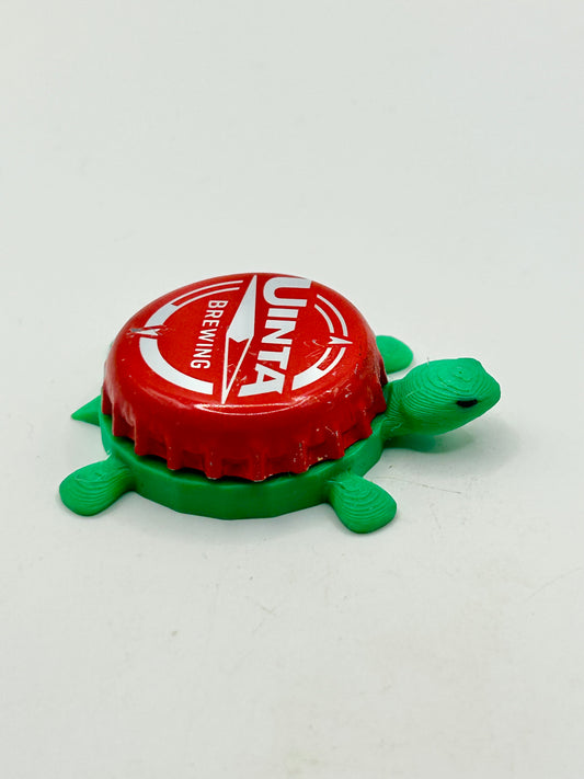 Uinta Brewing (Red - Vintage) - Bottle Cap Magnet Turtle Shell Shocked Art