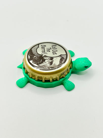 Blitz Weinhard Brewing (Roll Out the Barrel) - Bottle Cap Magnet Turtle Shell Shocked Art