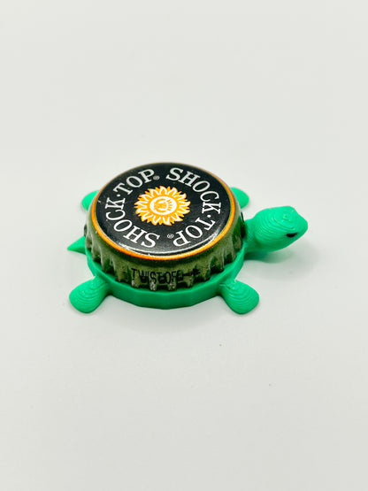 Shock Top Citrus Pearls - Bottle Cap Magnet Turtle Shell Shocked Art