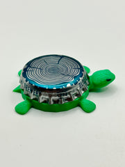 Olde Hickory Brewing - Bottle Cap Magnet Turtle Shell Shocked Art