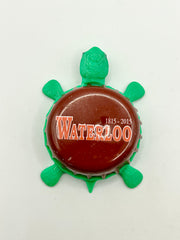 Waterloo Brewing - Bottle Cap Magnet Turtle Shell Shocked Art