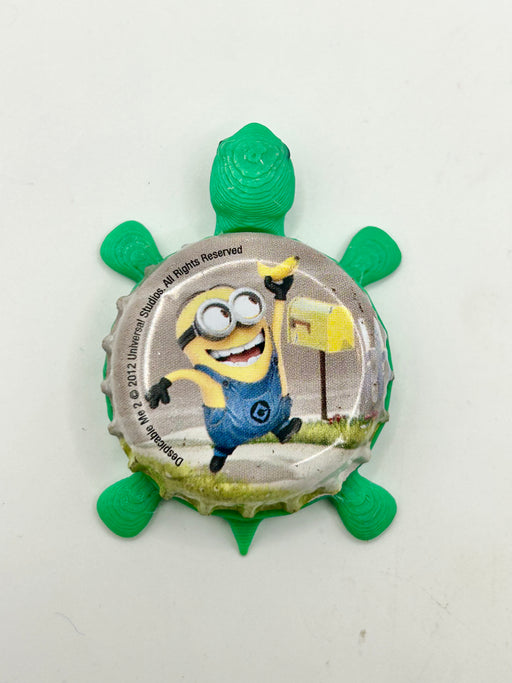 Minion (Despicable Me) - Bottle Cap Magnet Turtle Shell Shocked Art