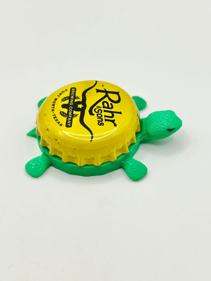 Rahr and Sons Brewing - Bottle Cap Magnet Turtle Shell Shocked Art
