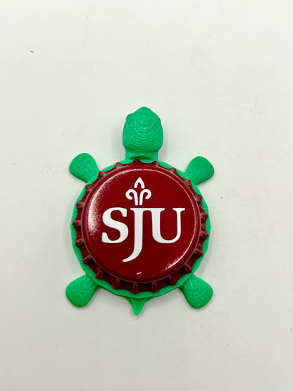 St Joe’s Hawks - Bottle Cap Magnet Turtle Shell Shocked Art