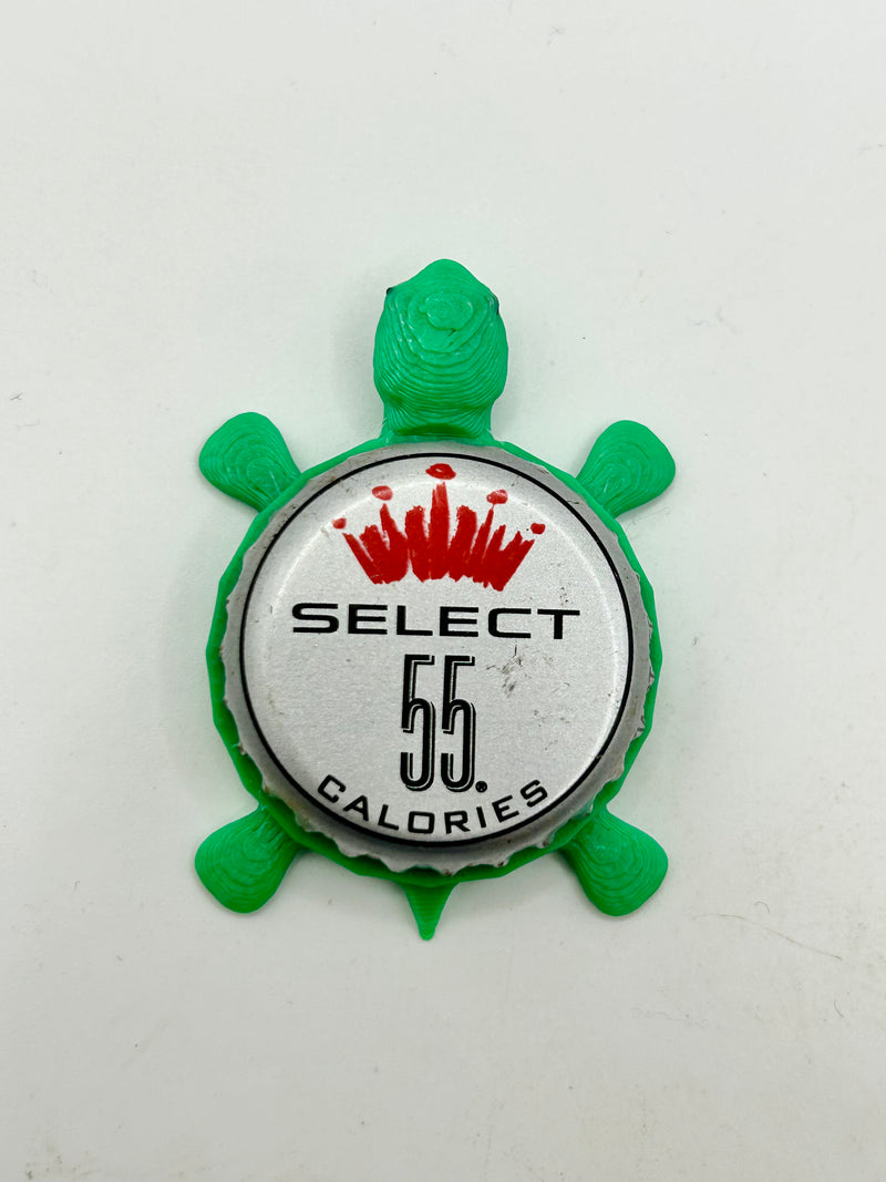 Budweiser Select 55 - Bottle Cap Magnet Turtle Shell Shocked Art