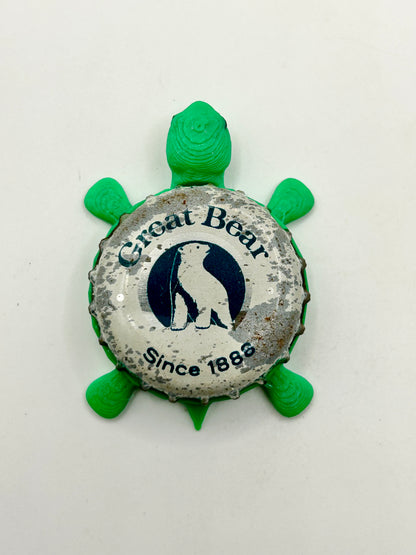 Great Bear (Vintage) - Bottle Cap Magnet Turtle Shell Shocked Art