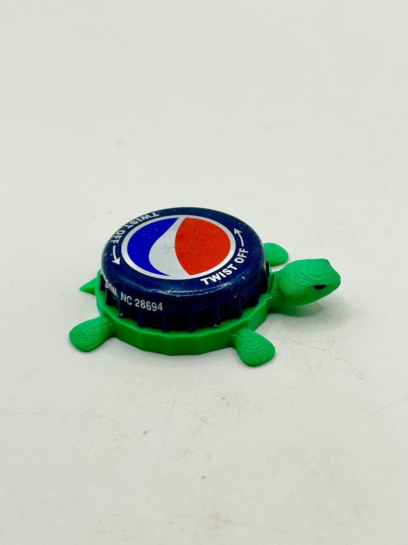 Pepsi Logo (Twist Off Text, Top) - Bottle Cap Magnet Turtle Shell Shocked Art
