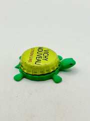 Vichy Citron/Lime - Bottle Cap Magnet Turtle Shell Shocked Art