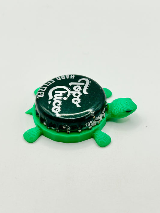 Topo Chico (Hard Seltzer) - Bottle Cap Magnet Turtle