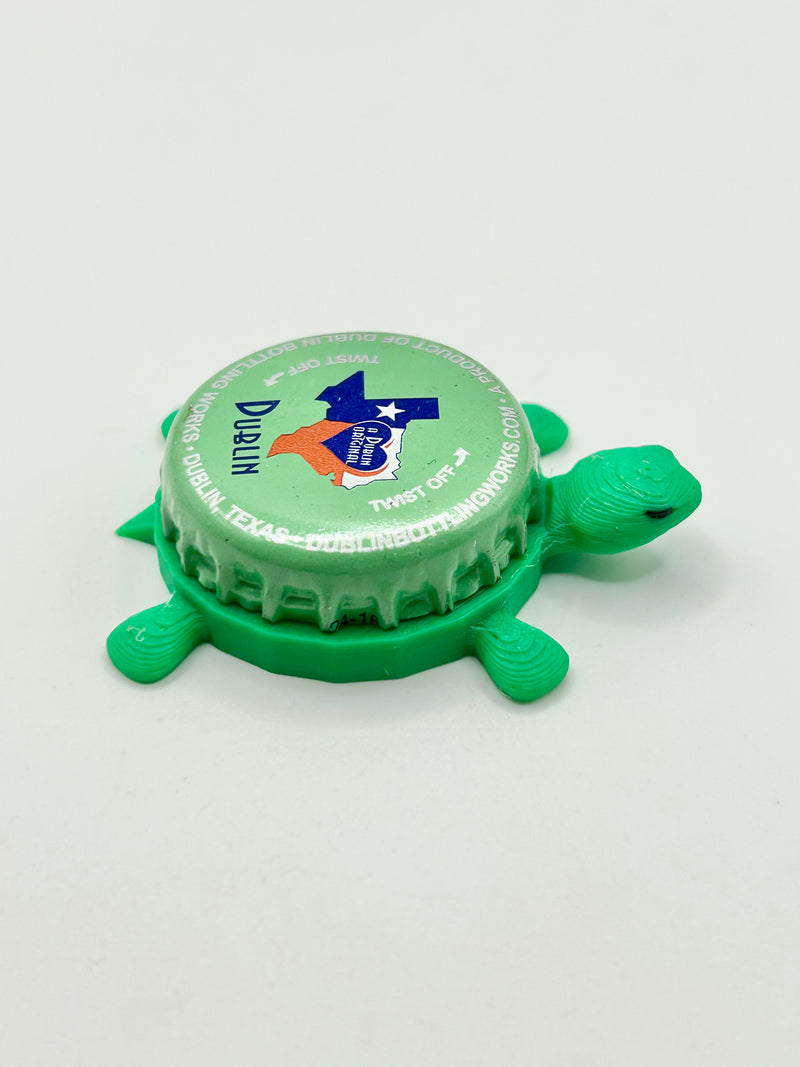Dublin Soda - Bottle Cap Magnet Turtle Shell Shocked Art