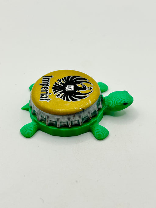 Imperial Lager (Costa Rica) - Bottle Cap Magnet Turtle Shell Shocked Art