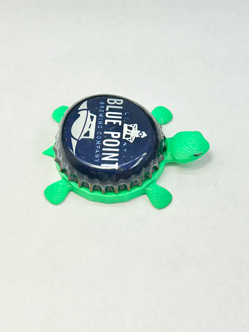 Blue Point Brewing (Vintage) - Bottle Cap Magnet Turtle Shell Shocked Art