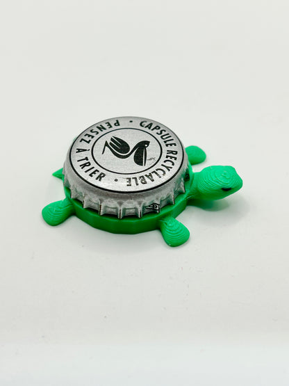 Pelforth Blonde (Pelican) - Bottle Cap Magnet Turtle Shell Shocked Art