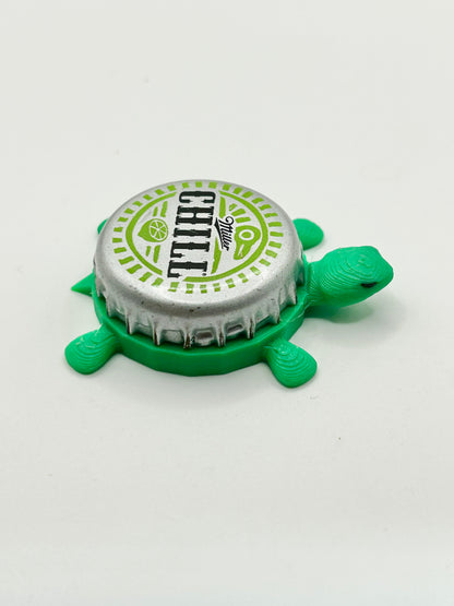 Miller Chill (Vintage) - Bottle Cap Magnet Turtle Shell Shocked Art