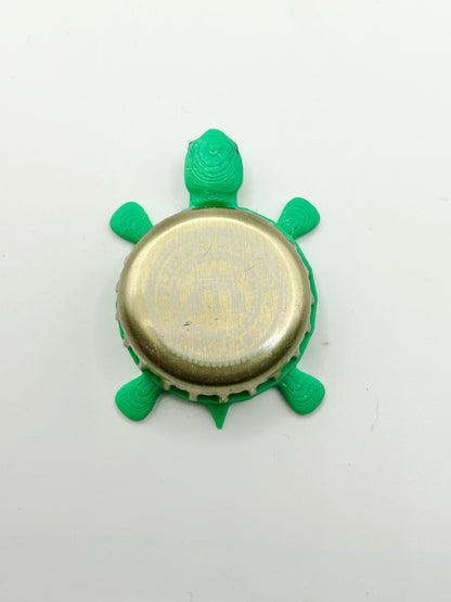 Plzensky Prazdroj (Chrome) - Bottle Cap Magnet Turtle Shell Shocked Art