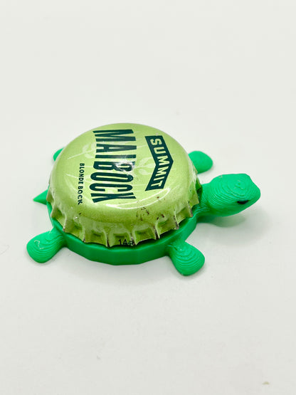 Summit Maibock Blonde Bock - Bottle Cap Magnet Turtle Shell Shocked Art