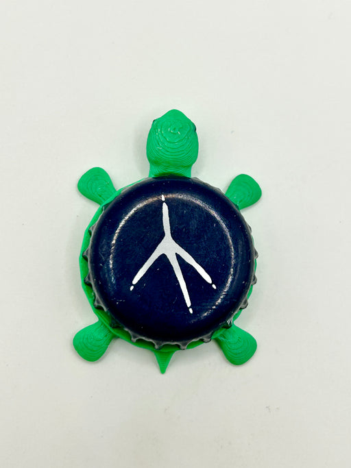 Central Waters Brewing - Bottle Cap Magnet Turtle Shell Shocked Art