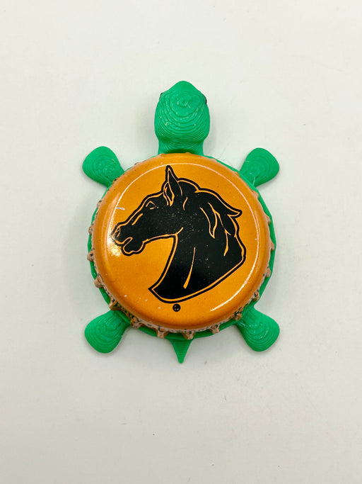 Lexington Brewing Co. (Orange) - Bottle Cap Magnet Turtle Shell Shocked Art