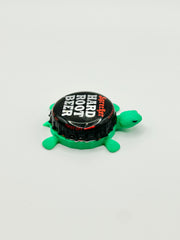 Sprecher Hard Root Beer - Bottle Cap Magnet Turtle Shell Shocked Art