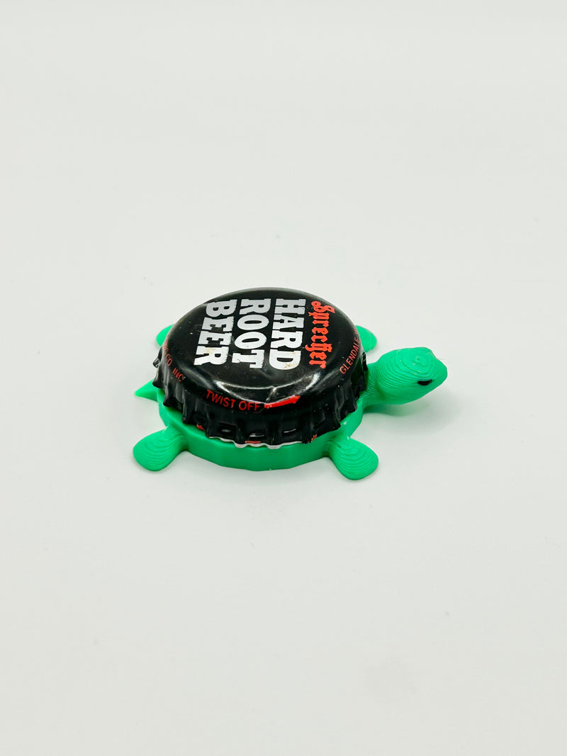 Sprecher Hard Root Beer - Bottle Cap Magnet Turtle Shell Shocked Art