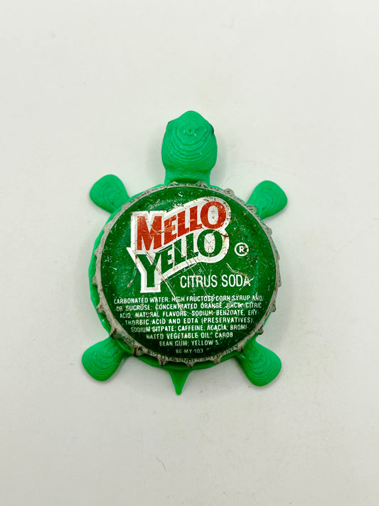 Mello Yello Citrus Soda (Green) - Bottle Cap Magnet Turtle