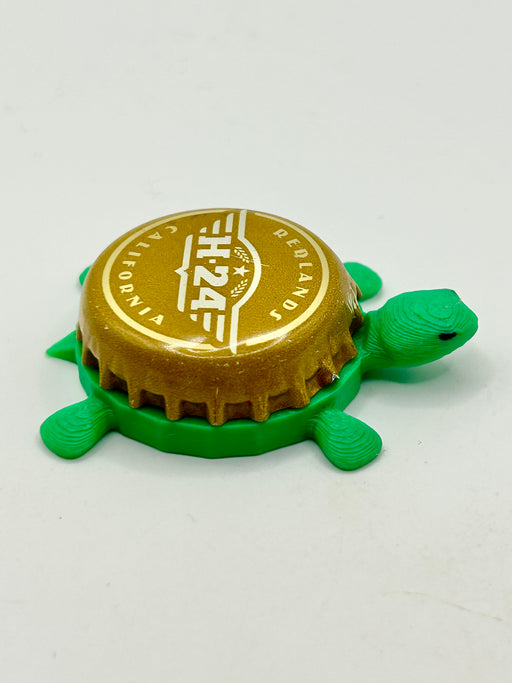 Hangar 24 Brewing - Bottle Cap Magnet Turtle Shell Shocked Art