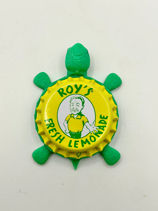 Roy’s Fresh Lemonade - Bottle Cap Magnet Turtle Shell Shocked Art