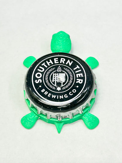 Southern Tier Brewing - Bottle Cap Magnet Turtle Shell Shocked Art