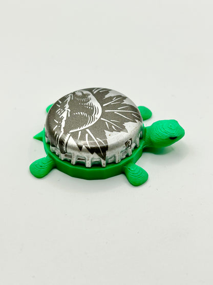 Woodchuck (Beaver) - Bottle Cap Magnet Turtle Shell Shocked Art