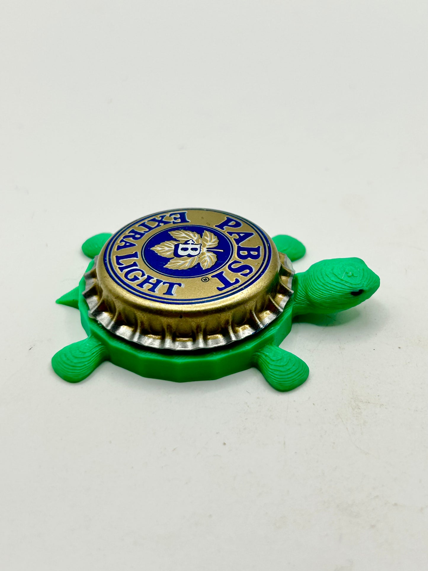 Pabst Extra Light (Vintage) - Bottle Cap Magnet Turtle Shell Shocked Art