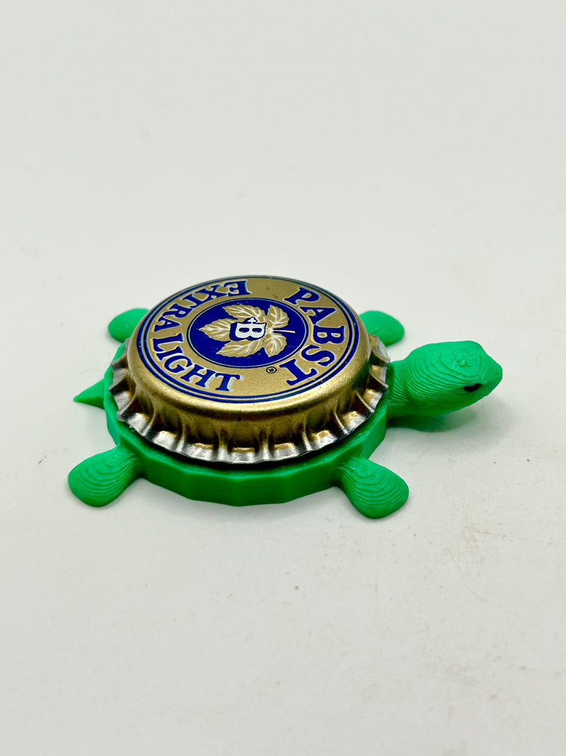 Pabst Extra Light (Vintage) - Bottle Cap Magnet Turtle Shell Shocked Art