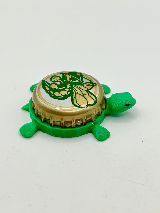 Mickey’s Malt Liquor - Bottle Cap Magnet Turtle Shell Shocked Art