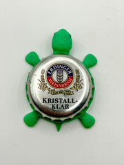 Erdinger Kristall-Klar - Bottle Cap Magnet Turtle Shell Shocked Art