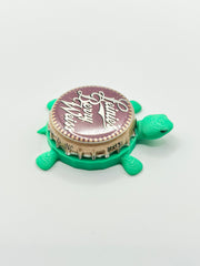 Leinenkugel's Berry Weiss (Vintage Cursive) - Bottle Cap Magnet Turtle Shell Shocked Art