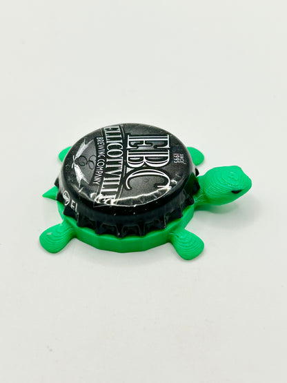 Ellicottville Brewing (EBC) - Bottle Cap Magnet Turtle Shell Shocked Art