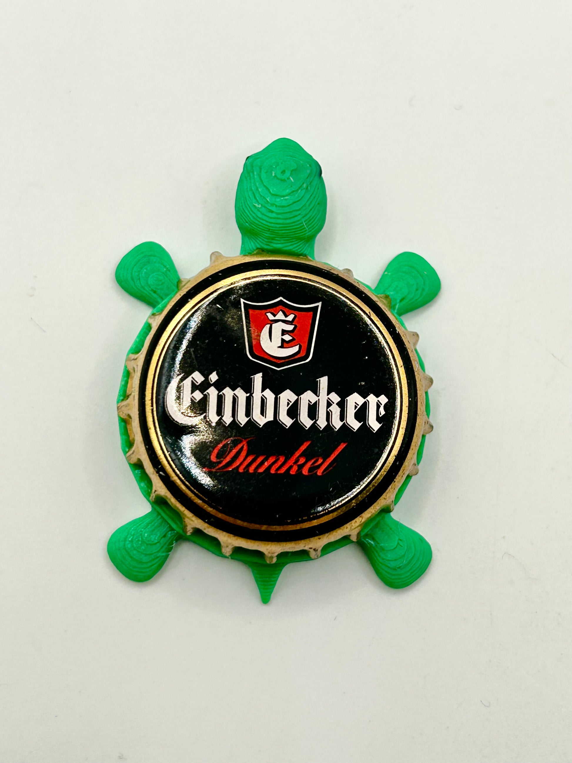 Einbecker German Beer (Dunkel) - Bottle Cap Magnet Turtle Shell Shocked Art