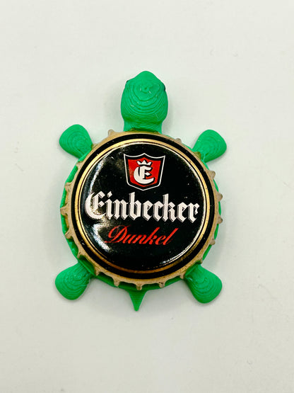 Einbecker German Beer (Dunkel) - Bottle Cap Magnet Turtle Shell Shocked Art