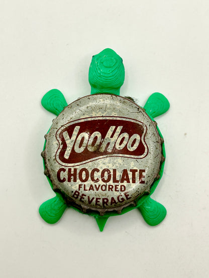YooHoo Chocolate Beverage (Vintage) - Bottle Cap Magnet Turtle Shell Shocked Art