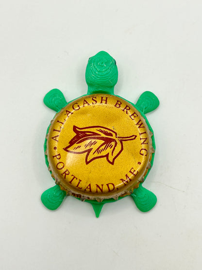 Allagash Brewing (Vintage) - Bottle Cap Magnet Turtle Shell Shocked Art