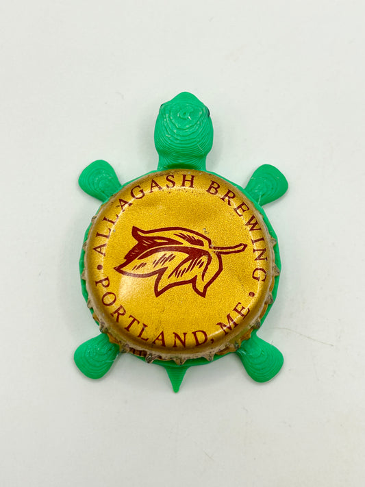 Allagash Brewing (Vintage) - Bottle Cap Magnet Turtle Shell Shocked Art