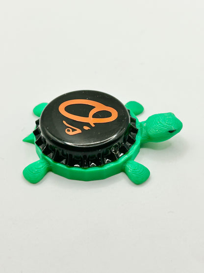 Baltimore Orioles - Bottle Cap Magnet Turtle Shell Shocked Art