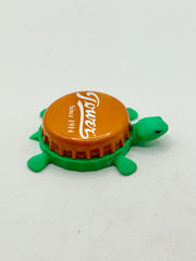 Tower Beverage - Bottle Cap Magnet Turtle Shell Shocked Art