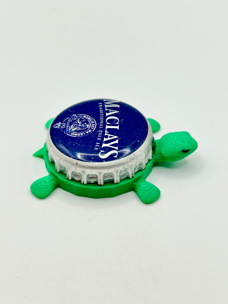 Maclays Pale Ale - Bottle Cap Magnet Turtle Shell Shocked Art